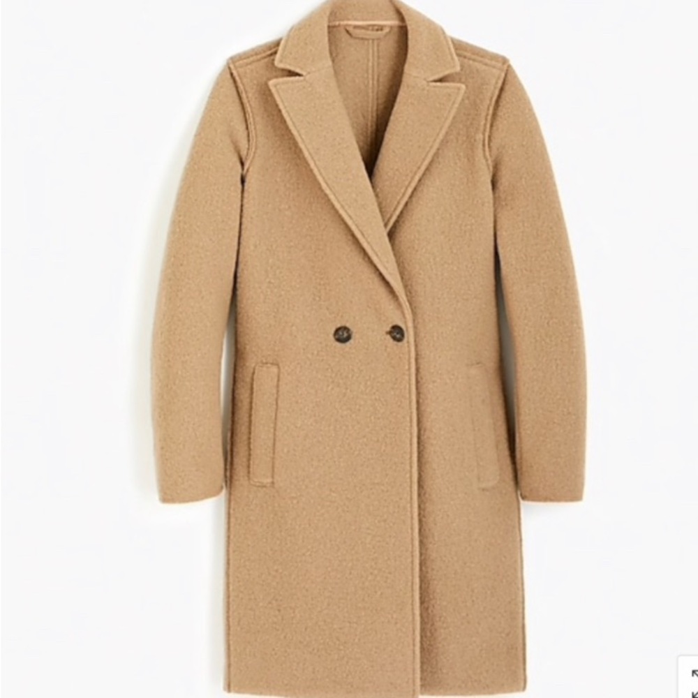 J Crew Daphne Italian Boiled Wool Coat